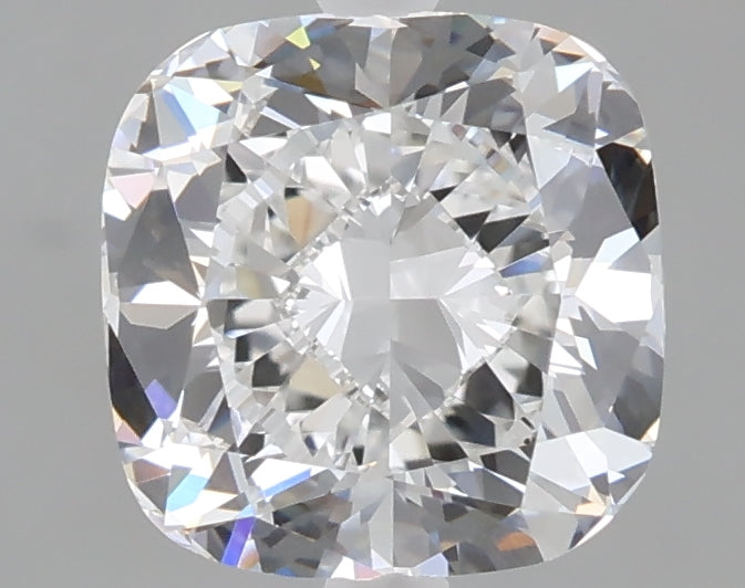 2.51 carat cushion lab grown diamond E color VVS2 clarity