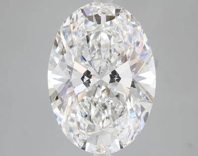 6.05 carat oval lab grown diamond F color VVS2 clarity