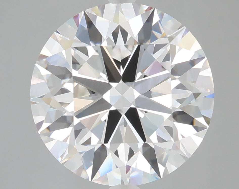 5.09 carat round lab grown diamond E color VVS2 clarity