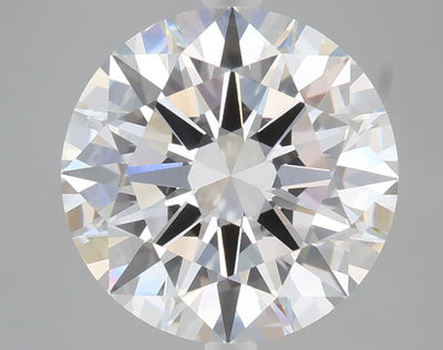 5.02 carat round lab grown diamond E color VVS2 clarity