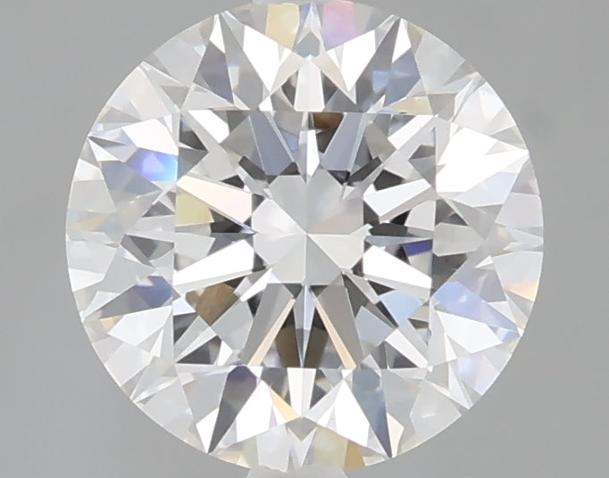 2.06 carat round lab grown diamond E color VVS2 clarity