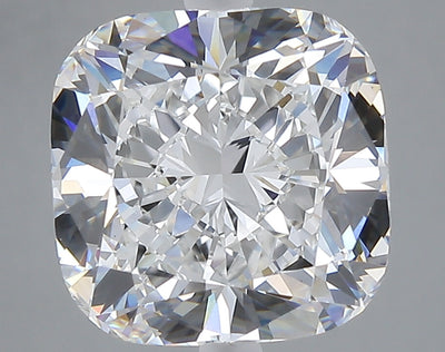 5.33 carat cushion lab grown diamond E color VS1 clarity