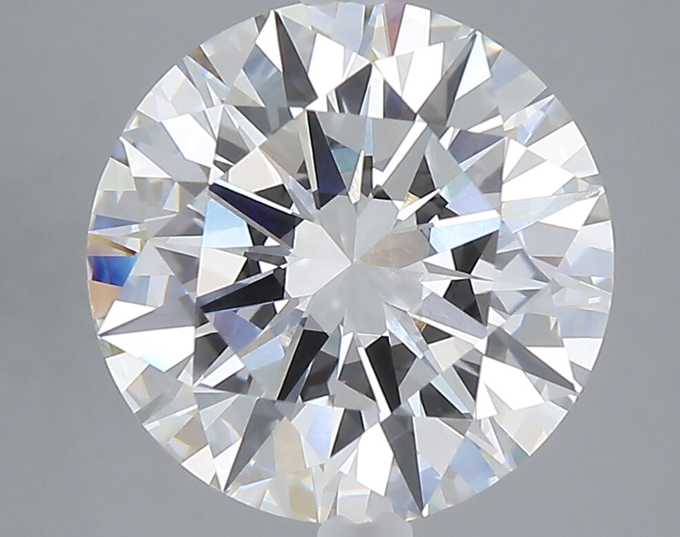 5.02 carat round lab grown diamond F color VS1 clarity