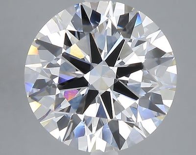 5.07 carat round lab grown diamond E color VVS2 clarity