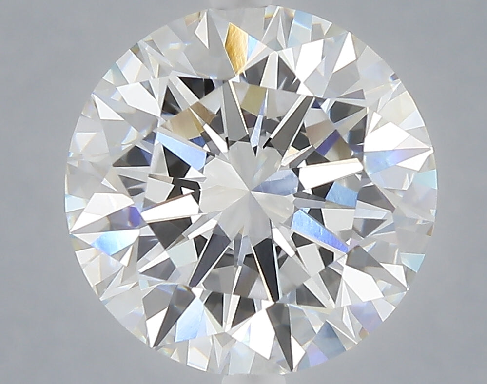 5.20 carat round lab grown diamond F color VVS2 clarity