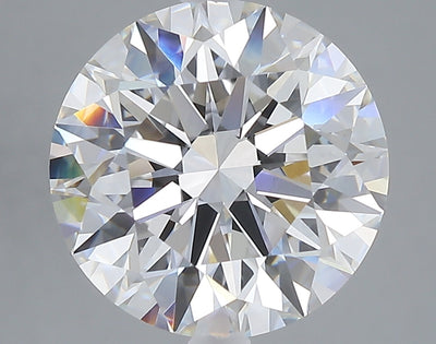 5.03 carat round lab grown diamond F color VVS2 clarity