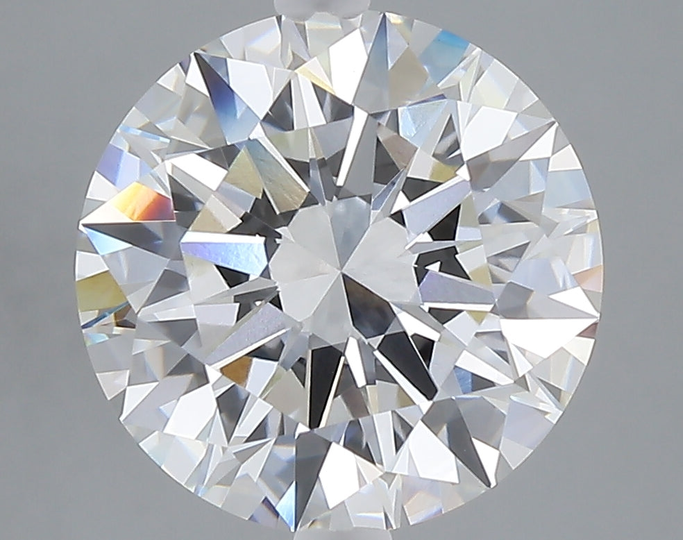 5.01 carat round lab grown diamond F color VVS2 clarity
