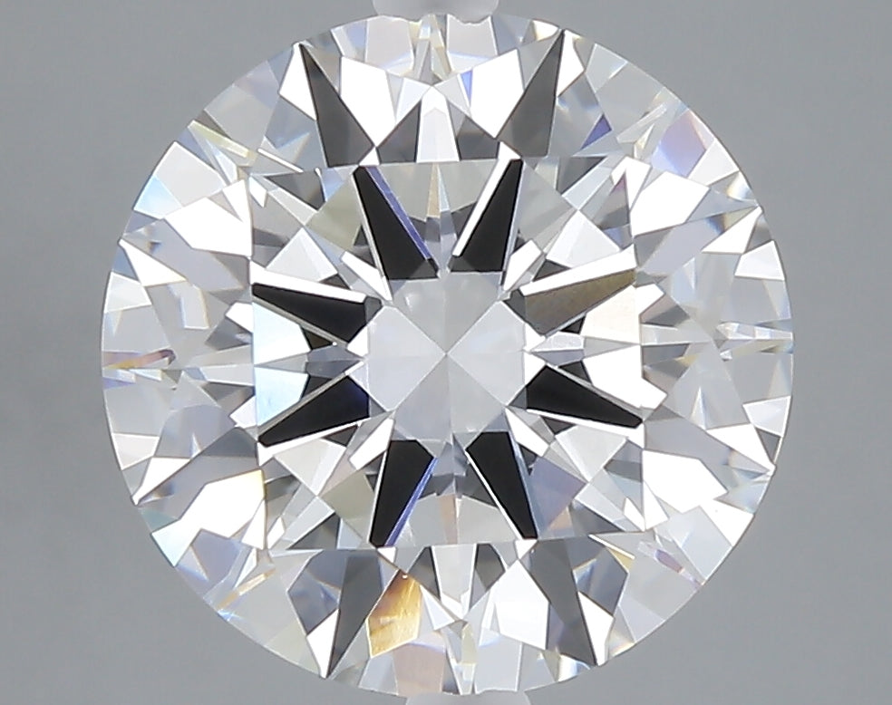 5.01 carat round lab grown diamond E color VVS2 clarity