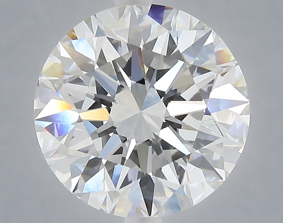 5.00 carat round lab grown diamond E color VVS2 clarity