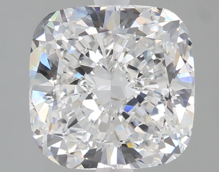 2.09 carat cushion lab grown diamond D color VVS2 clarity