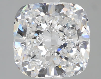 2.09 carat cushion lab grown diamond D color VVS2 clarity