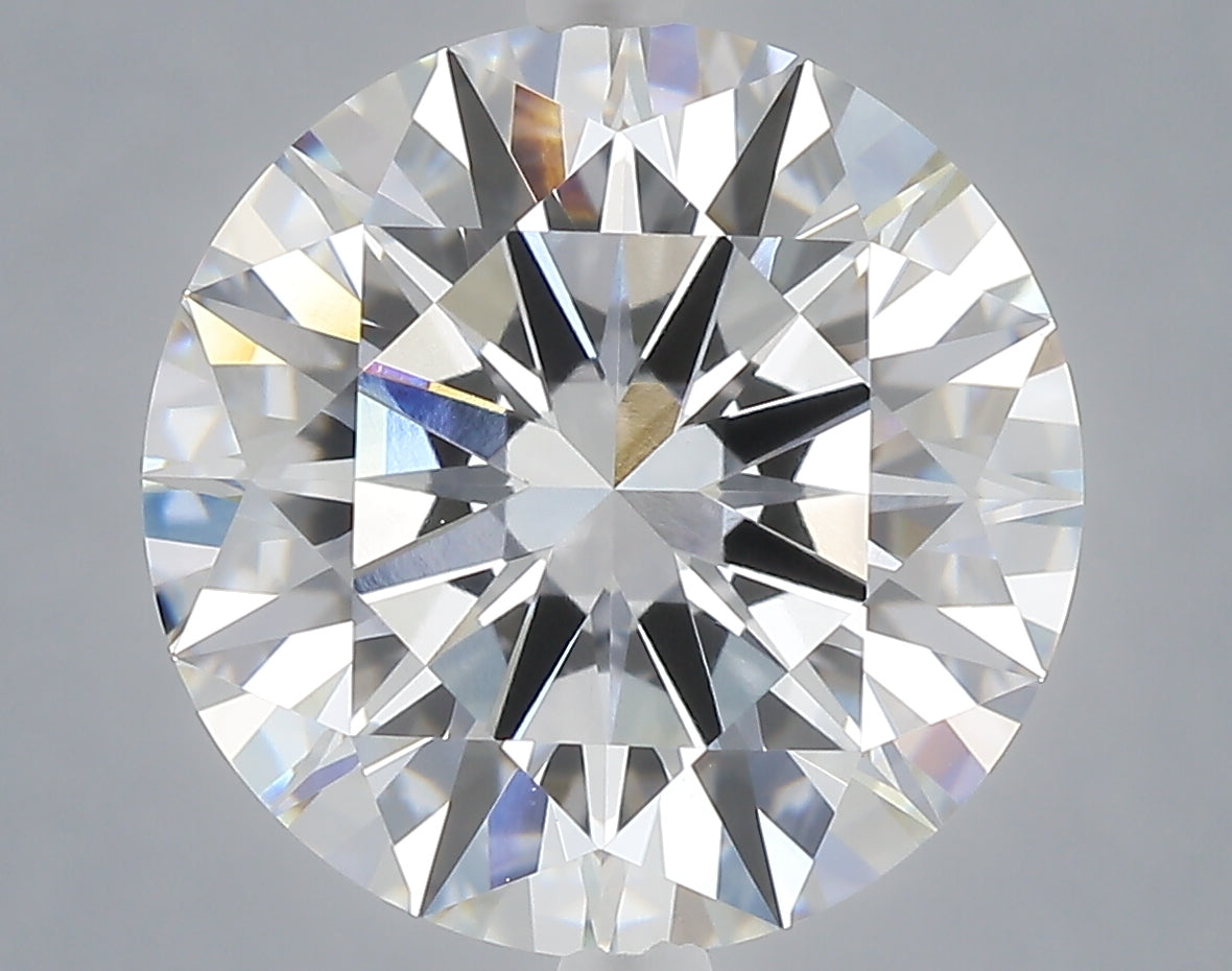 5.08 carat round lab grown diamond E color VVS2 clarity