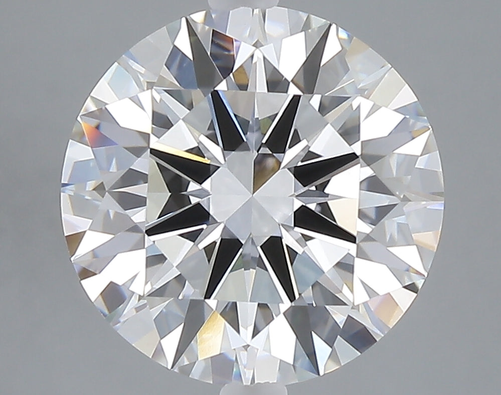 5.04 carat round lab grown diamond F color VVS2 clarity