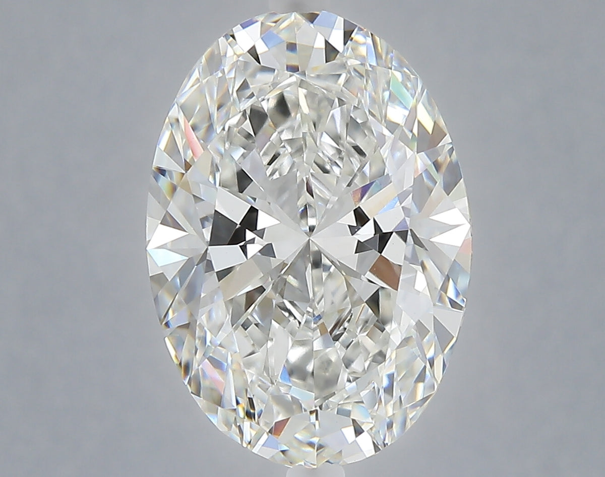 6.03 carat oval lab grown diamond F color VVS2 clarity