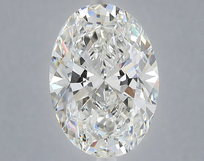 6.03 carat oval lab grown diamond F color VVS2 clarity