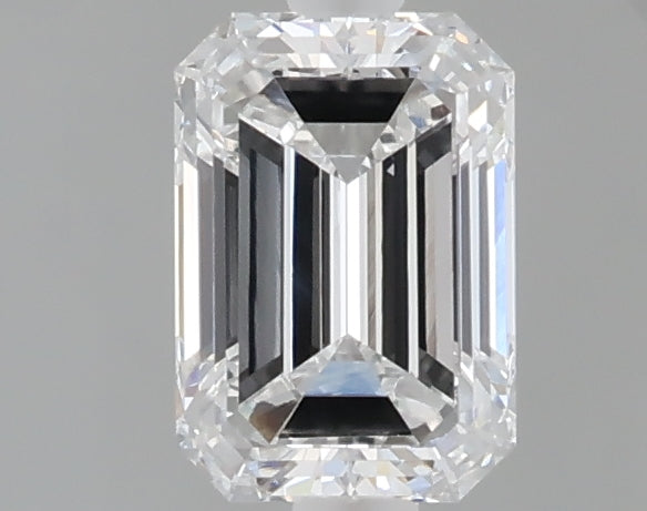 1.00 carat emerald lab grown diamond D color VVS2 clarity