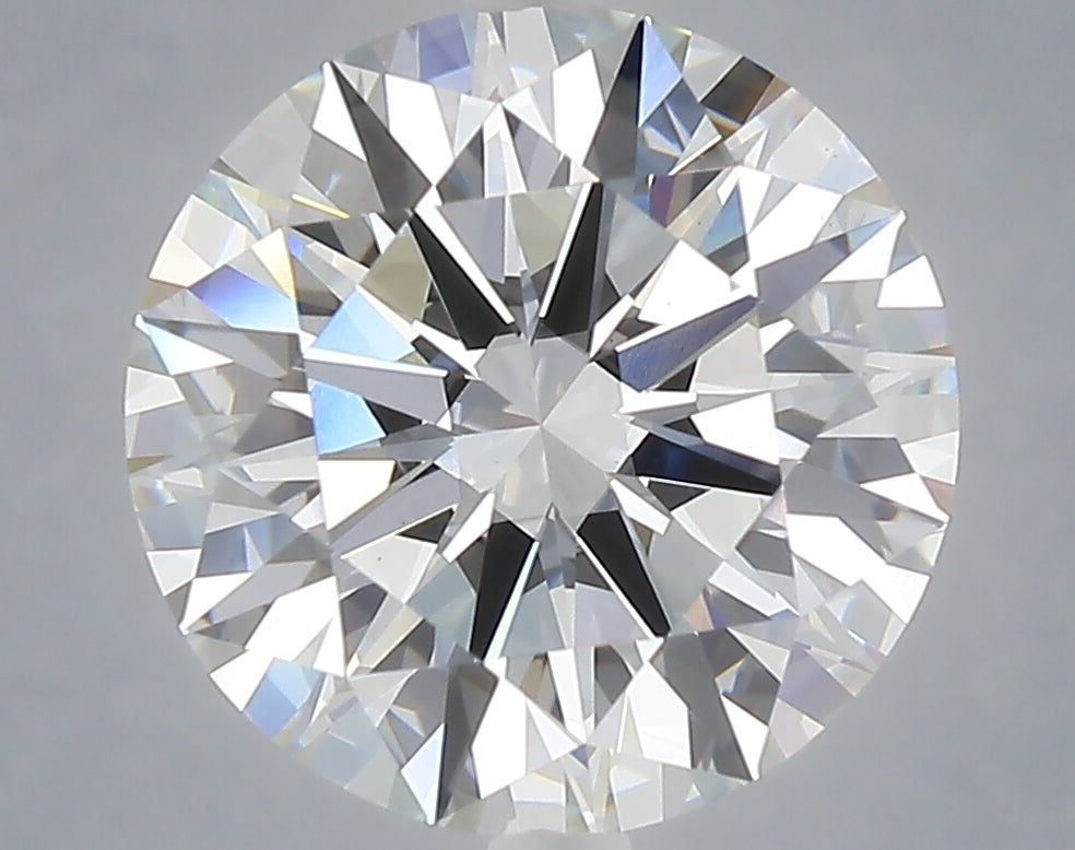5.05 carat round lab grown diamond F color VS1 clarity