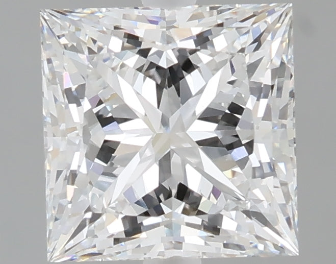2.58 carat princess lab grown diamond E color VVS2 clarity