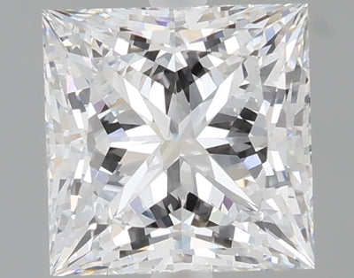 2.58 carat princess lab grown diamond E color VVS2 clarity