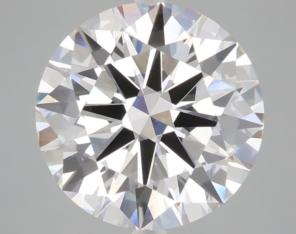 5.01 carat round lab grown diamond F color VVS2 clarity