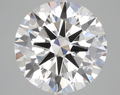 5.01 carat round lab grown diamond F color VVS2 clarity