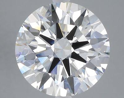 5.03 carat round lab grown diamond F color VVS2 clarity