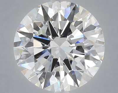 5.05 carat round lab grown diamond F color VVS2 clarity