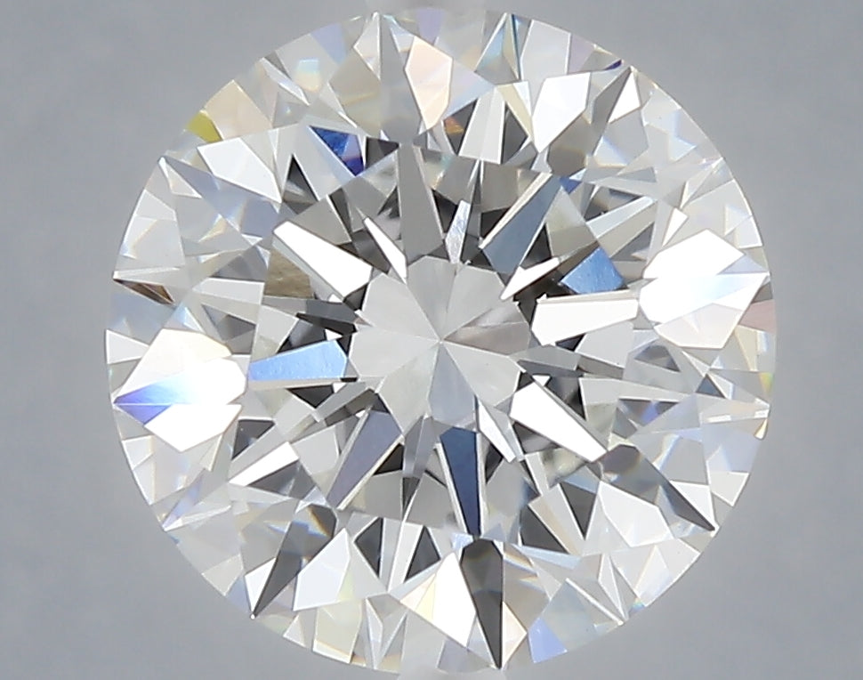5.02 carat round lab grown diamond E color VVS2 clarity