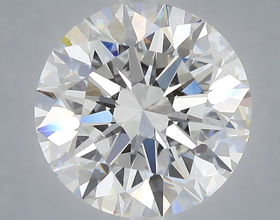 5.02 carat round lab grown diamond E color VVS2 clarity