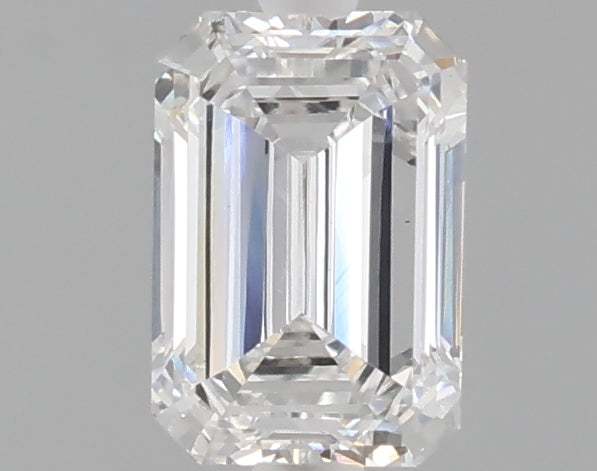 1.00 carat emerald lab grown diamond D color VVS2 clarity