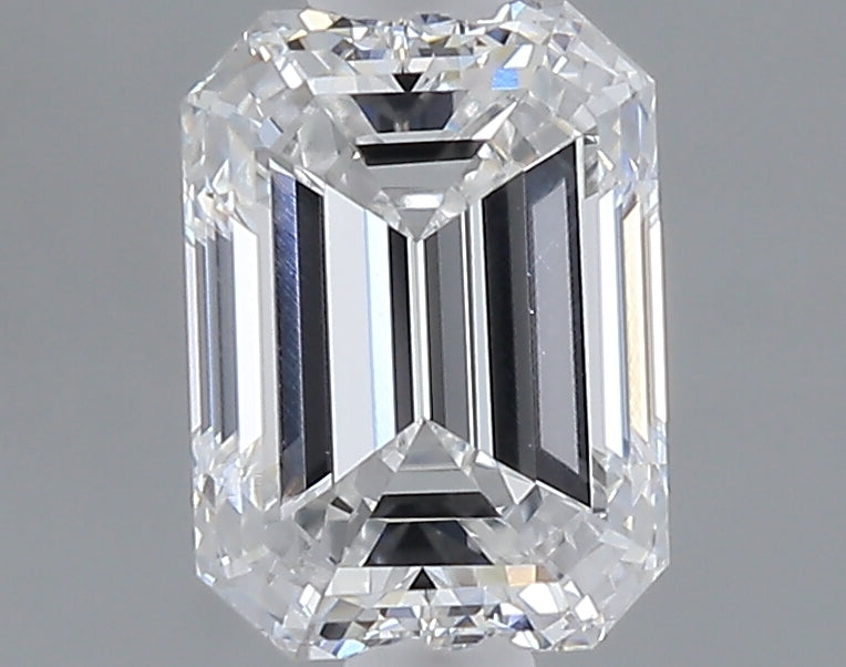 1.02 carat emerald lab grown diamond D color VVS2 clarity