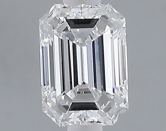 1.03 carat emerald lab grown diamond D color VVS2 clarity