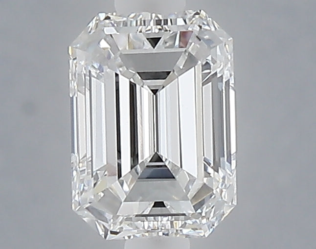 1.00 carat emerald lab grown diamond D color VVS2 clarity