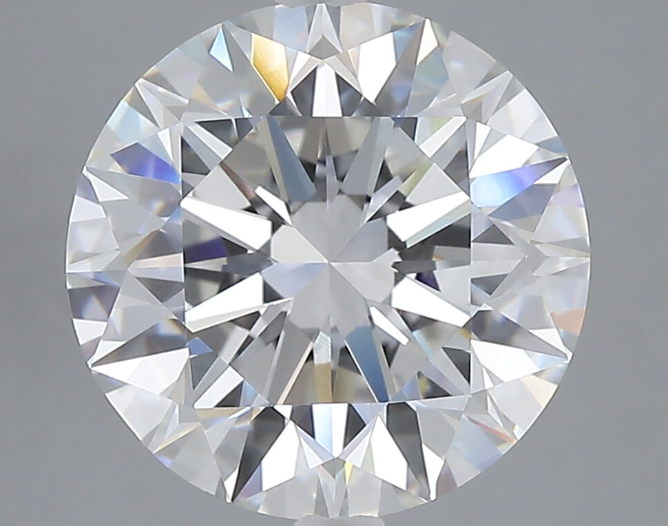 5.01 carat round lab grown diamond E color VVS2 clarity