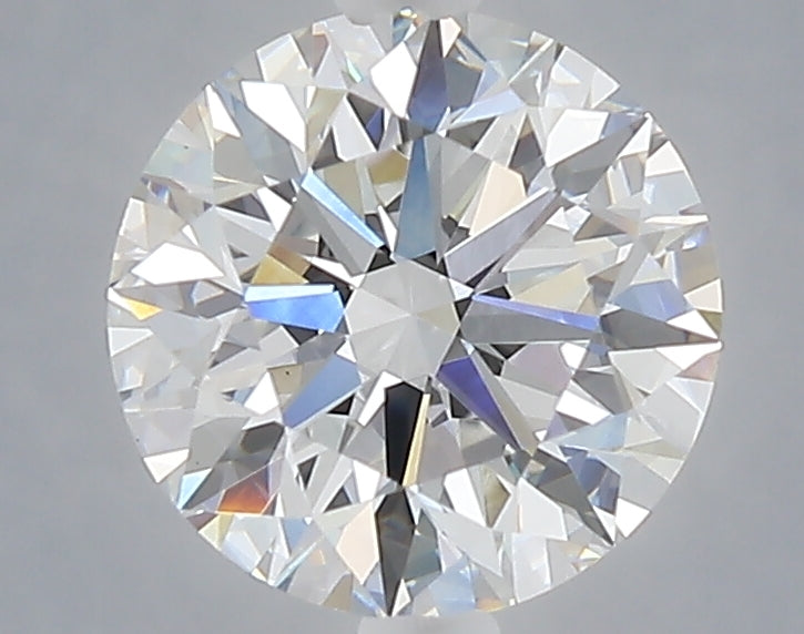 2.03 carat round lab grown diamond E color VVS2 clarity