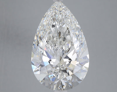 8.08 carat pear lab grown diamond F color VS1 clarity