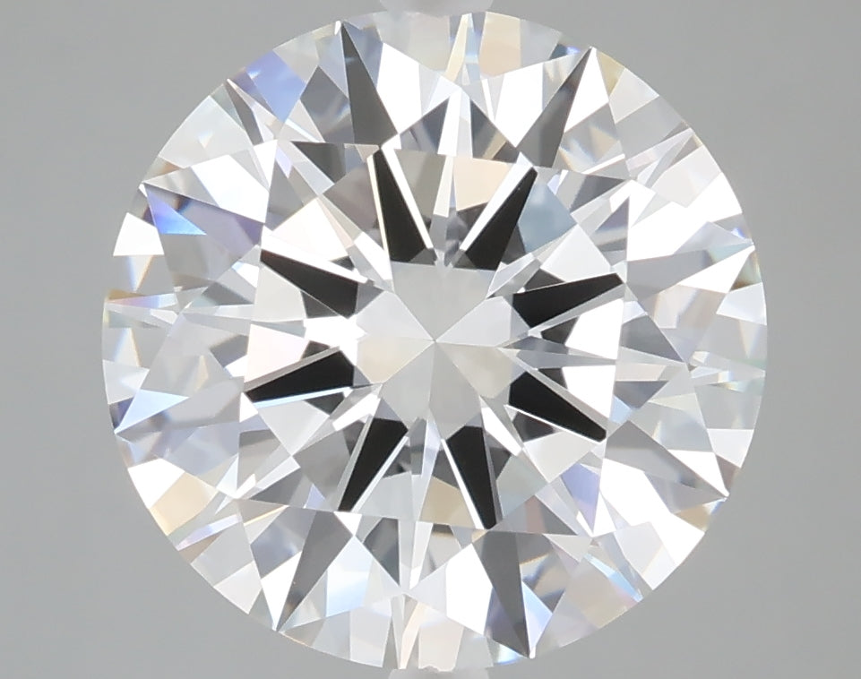 5.02 carat round lab grown diamond E color VVS2 clarity