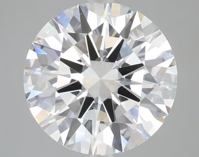 5.02 carat round lab grown diamond E color VVS2 clarity
