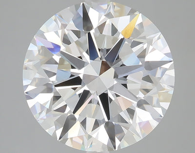 5.03 carat round lab grown diamond F color VS1 clarity