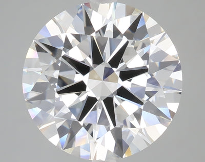 5.02 carat round lab grown diamond F color VS1 clarity