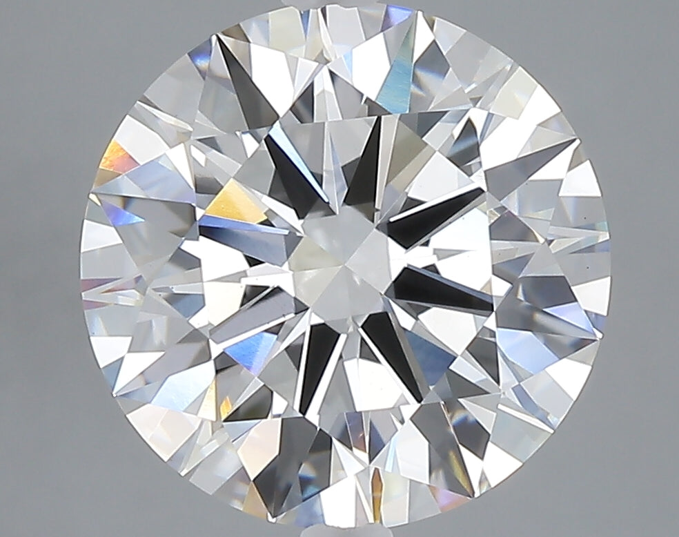 5.09 carat round lab grown diamond F color VS1 clarity