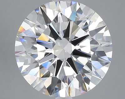 5.09 carat round lab grown diamond F color VS1 clarity