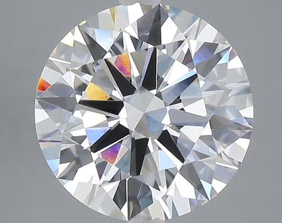 5.00 carat round lab grown diamond F color VVS2 clarity