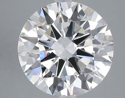5.01 carat round lab grown diamond F color VS1 clarity