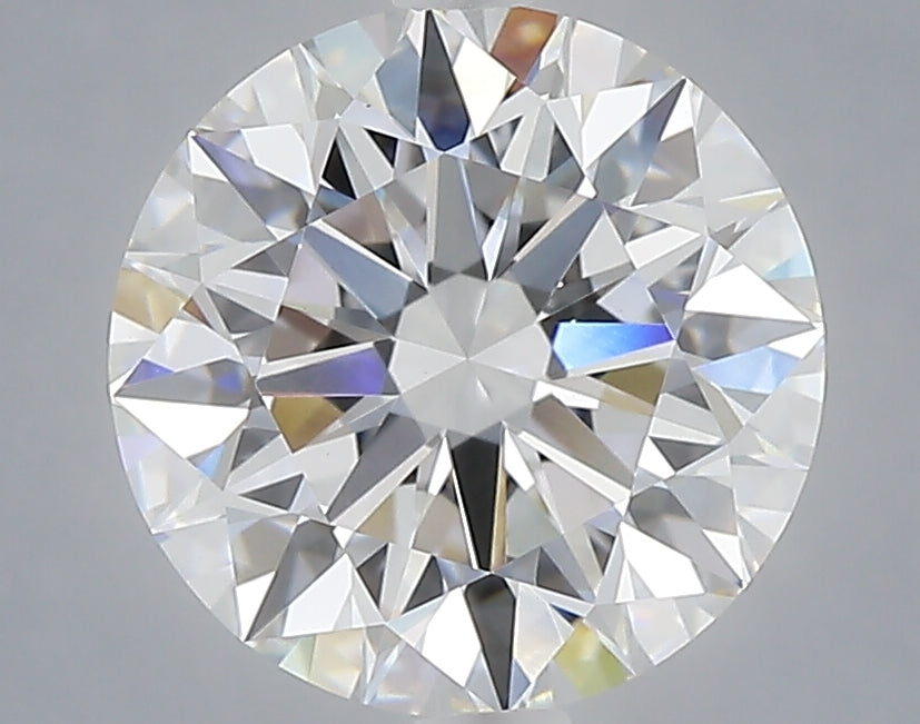 3.09 carat round lab grown diamond E color VVS2 clarity