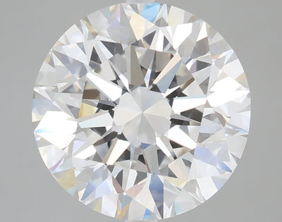5.10 carat round lab grown diamond E color VVS2 clarity