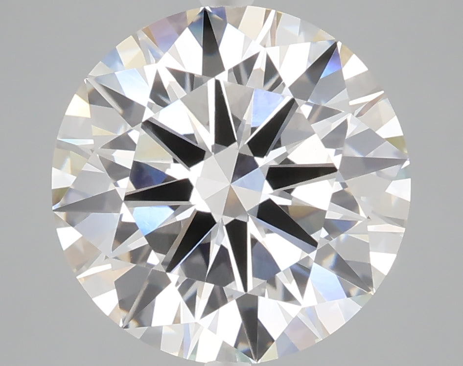 5.01 carat round lab grown diamond F color VVS2 clarity
