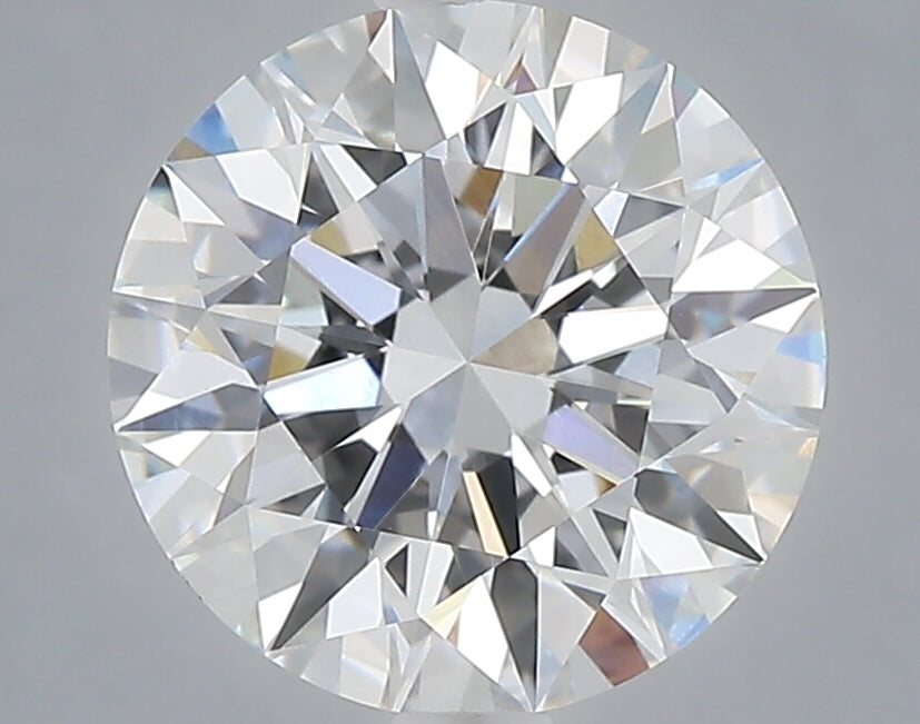 3.06 carat round lab grown diamond E color VVS2 clarity