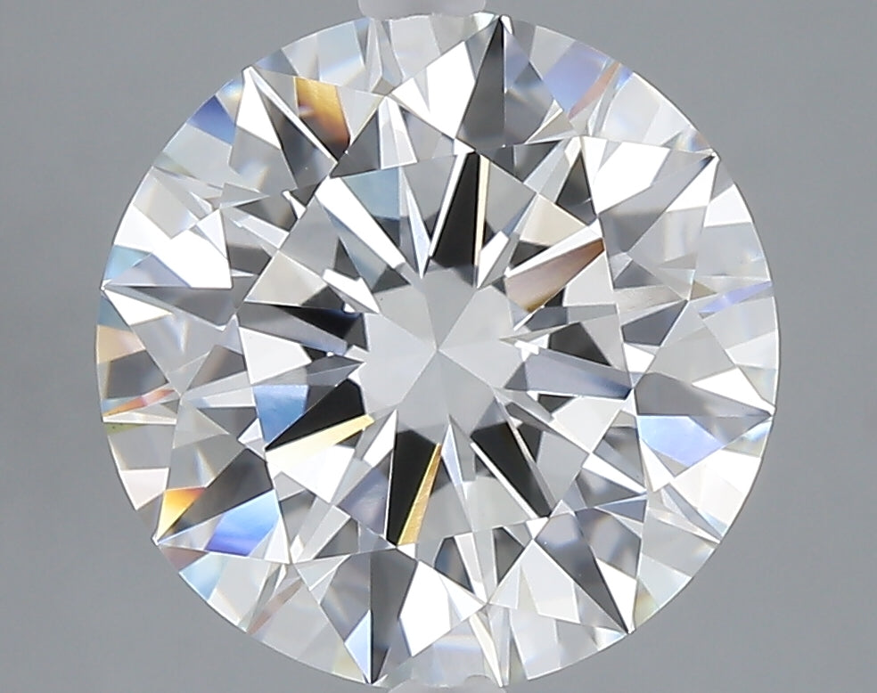 5.01 carat round lab grown diamond F color VVS2 clarity