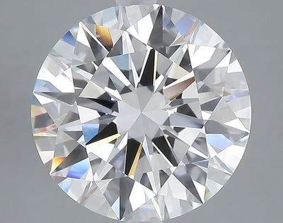 5.01 carat round lab grown diamond F color VVS2 clarity